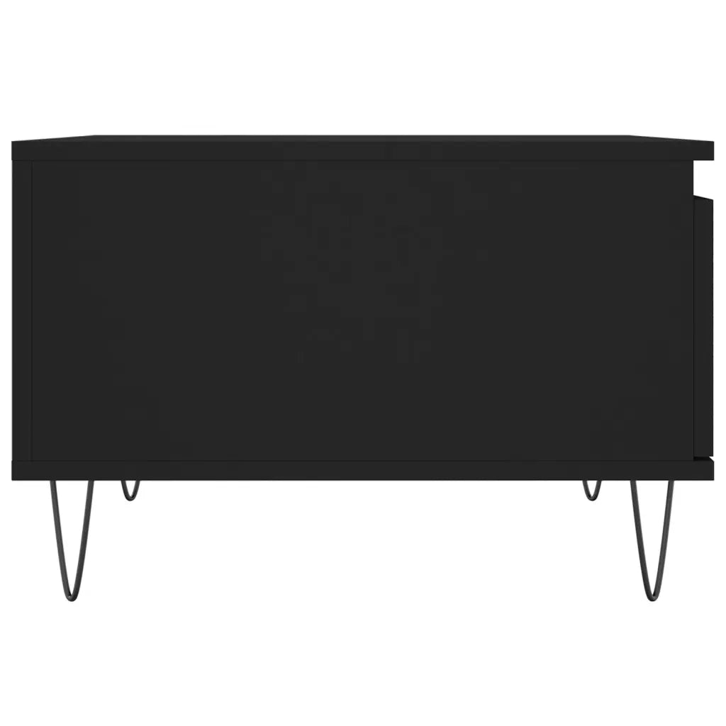 Tavolino da Salotto-Tavolino da soggiorno-Tavolo Nero 55x55x36,5 cm in Legno Multistrato 453712