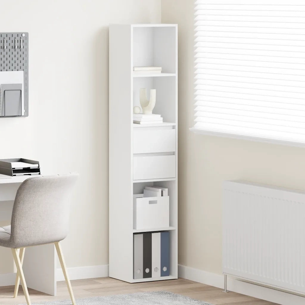 Libreria Bianca 36x30x171 cm in Legno Multistrato 802867
