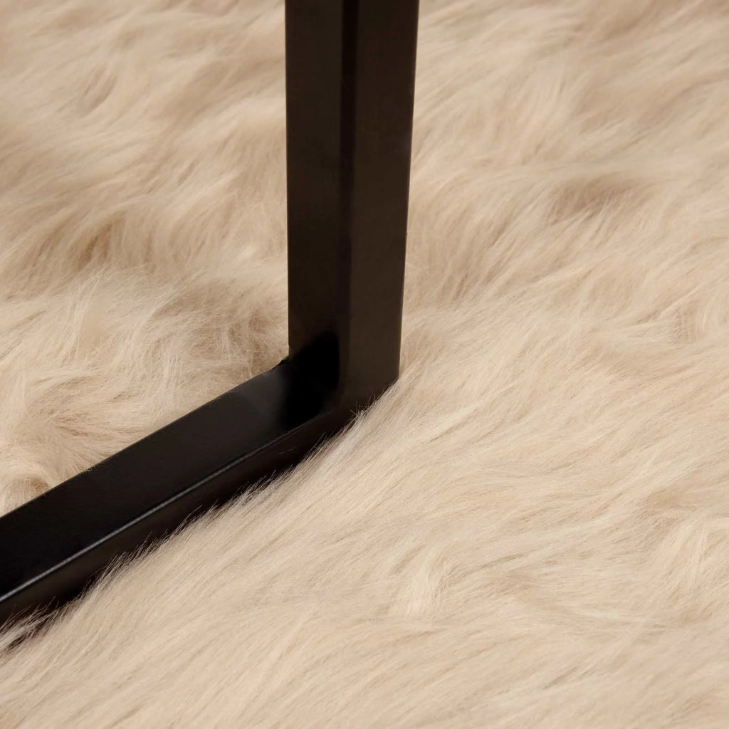Tappeto in finta TAFALLA Beige 60 x 90 cm Poliestere 42021497