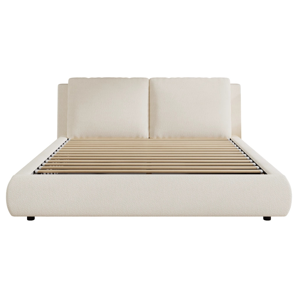 Letto contenitore matrimoniale 160×200 cm con ampio spazio contenitivo; testiera inclinata; senza materasso