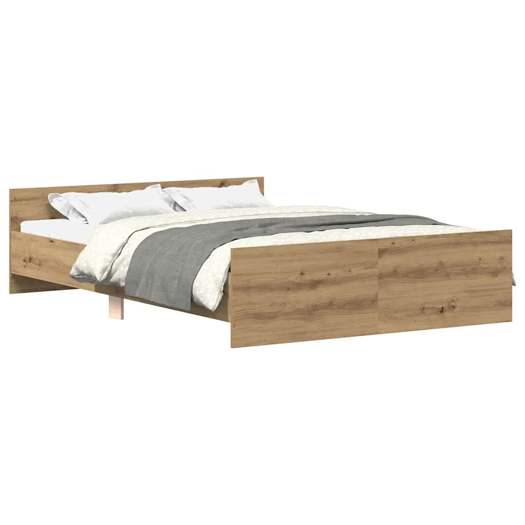 Giroletto senza Materasso-Struttura Letto Rovere Artigianale 150x200cm 544334