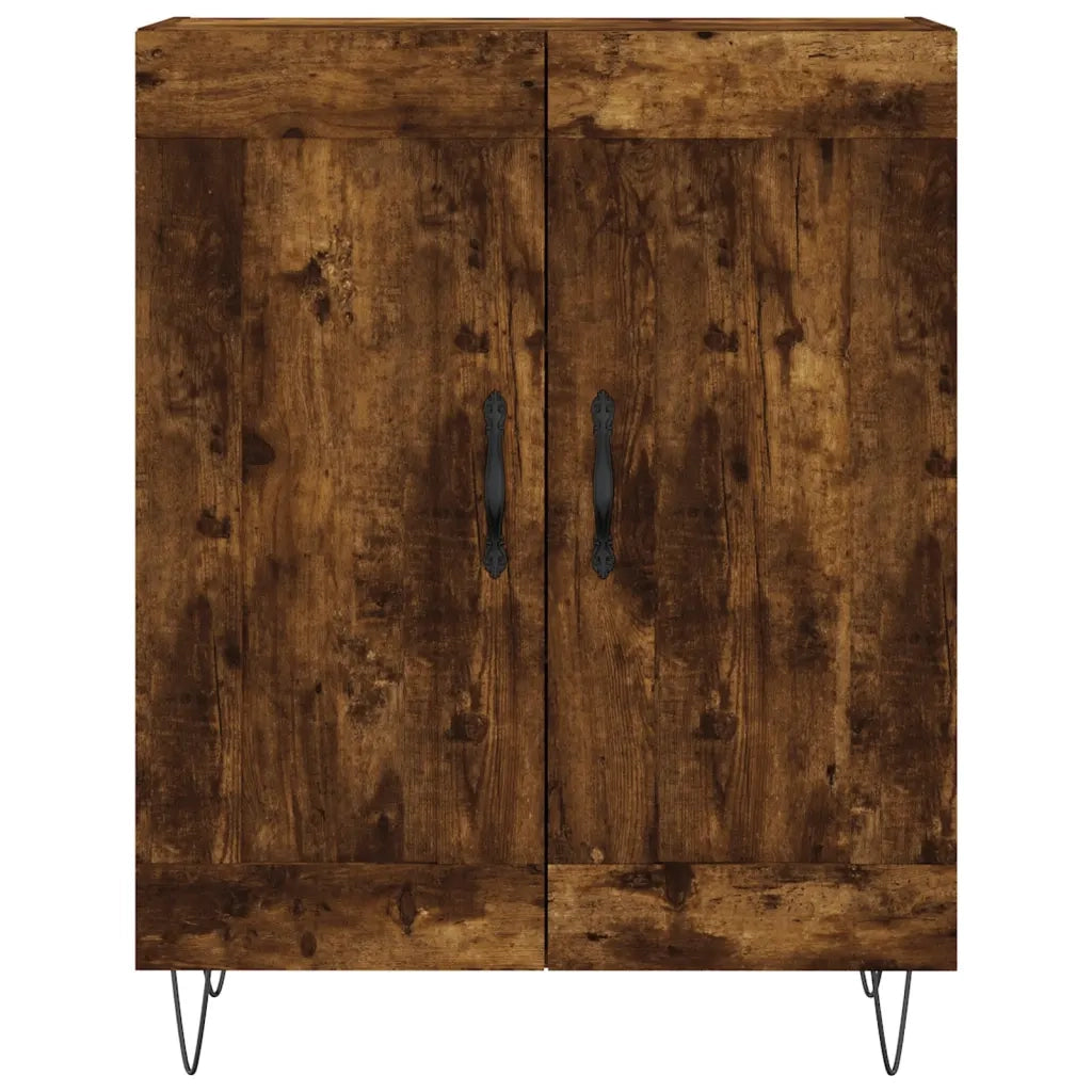 Credenza | Madia | Buffet da pranzo | Armadio da pranzo Rovere Fumo 69,5x34x180 cm in Legno Multistrato