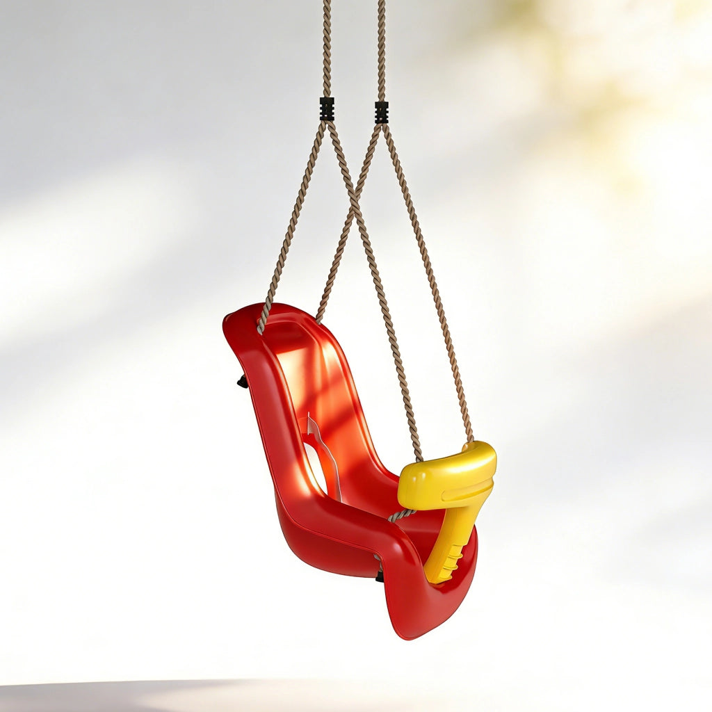 Altalena per bambini ¨C zephmum ¨C Rosso e giallo