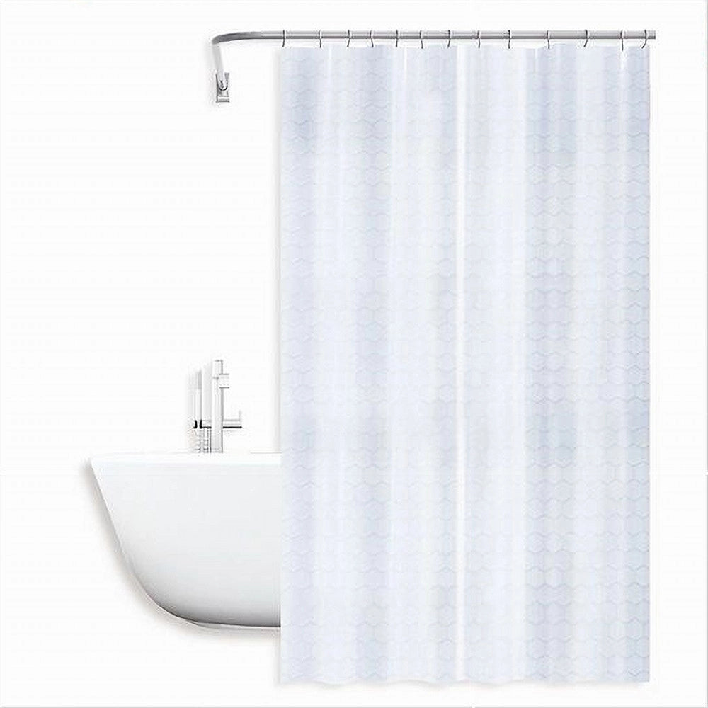 Trade Shop - Tenda Per Doccia Vasca Da Bagno Effetto 3d A Nido D'ape 240x200cm 12 Ganci 87602 -