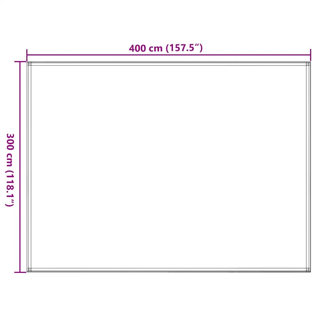 Tappeto da Tenda 300x400 cm Antracite e Bianco 310828