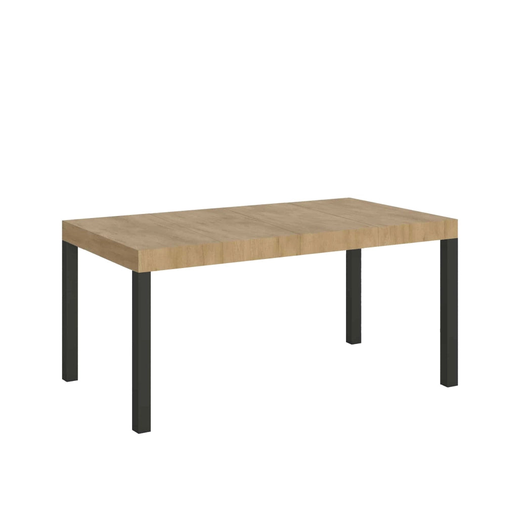 Tavolo Allungabile 130-390x90x77 cm Everyday Premium Quercia Natura Gambe Antracite