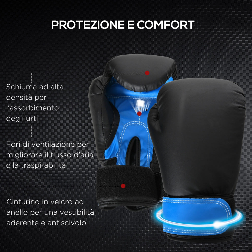 Set Sacco da Boxe con Guantoni ¨C Minimal ¨C Blu