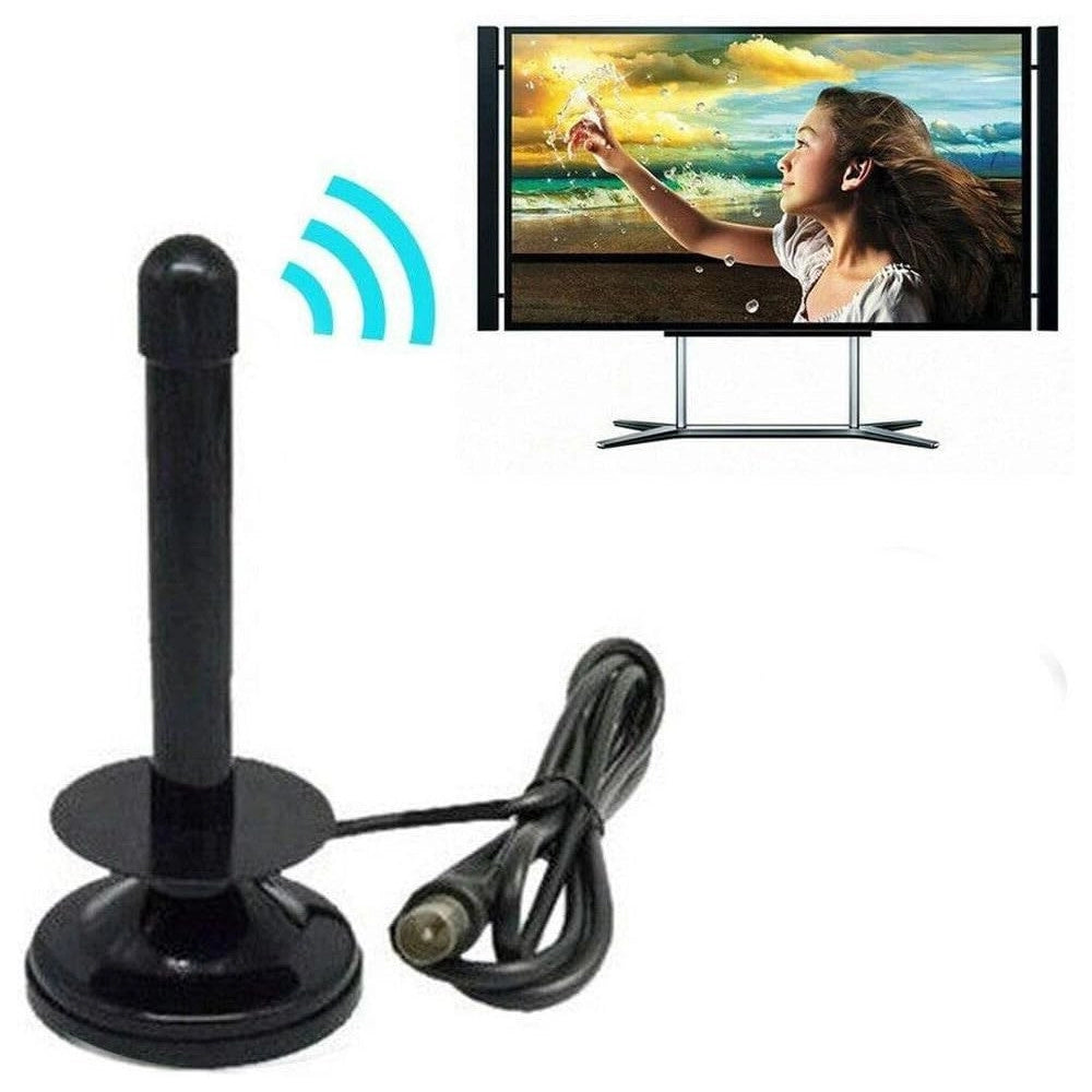 Trade Shop - Antenna Tv Portatile Per Auto Camper Suv Barca Camper Dvb-t 25 Dv Con Calamita -