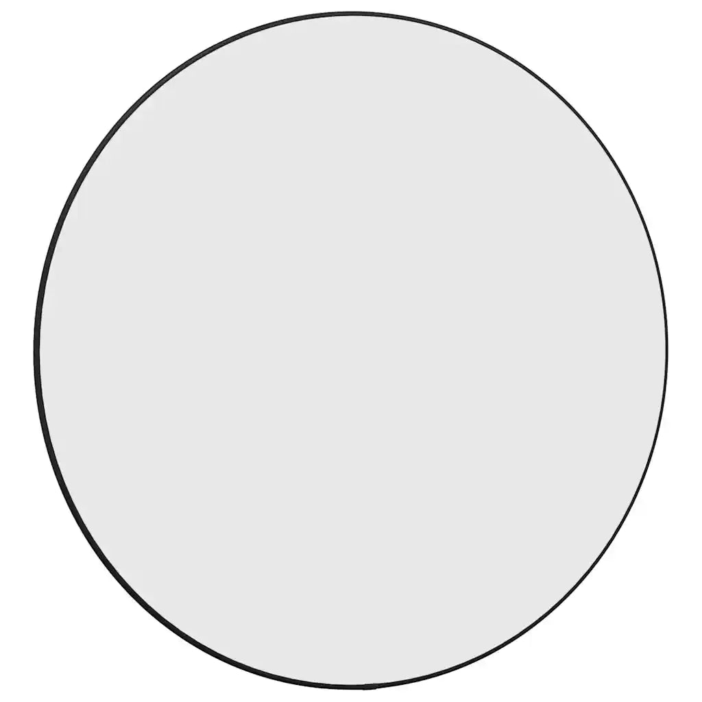 Specchio da Parete Nero Ø 60 cm Rotondo 348187
