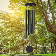 Ventilatore da giardino da 80 cm, 5 tubi metallici, melodia anamorfica, decorazione classica retro, suono per giardino, interna, cortile, giardino posteriore, decorazione