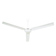 Ventilatore da Soffitto Industriale in Acciaio 3 Pale ø 142 cm ZFS8124