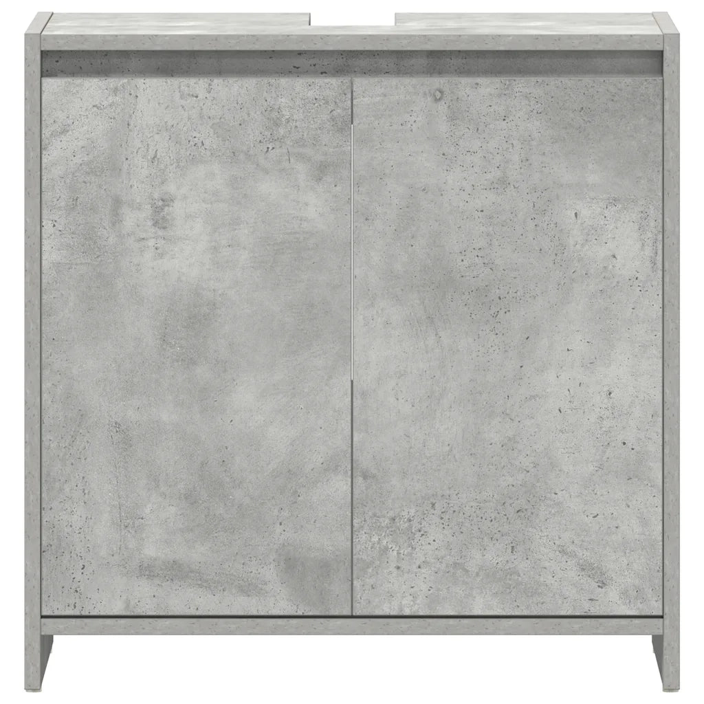 Mobile da Bagno | Armadio da bagno Grigio Cemento 60x33x61 cm in Legno Multistrato