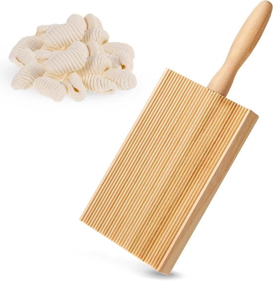 Scatola per Gnocchi in Legno - Tavola per Fare Cavatelli e Fettuccine in Casa - Supporto per Pasta in Cucina - Macchina per Fetta la Pasta in Casa
