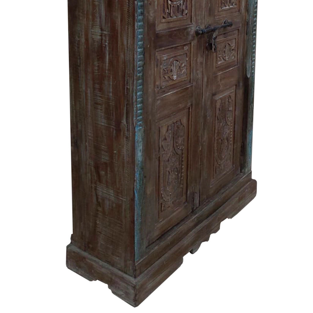 Armadio in legno marrone 121x45x220h