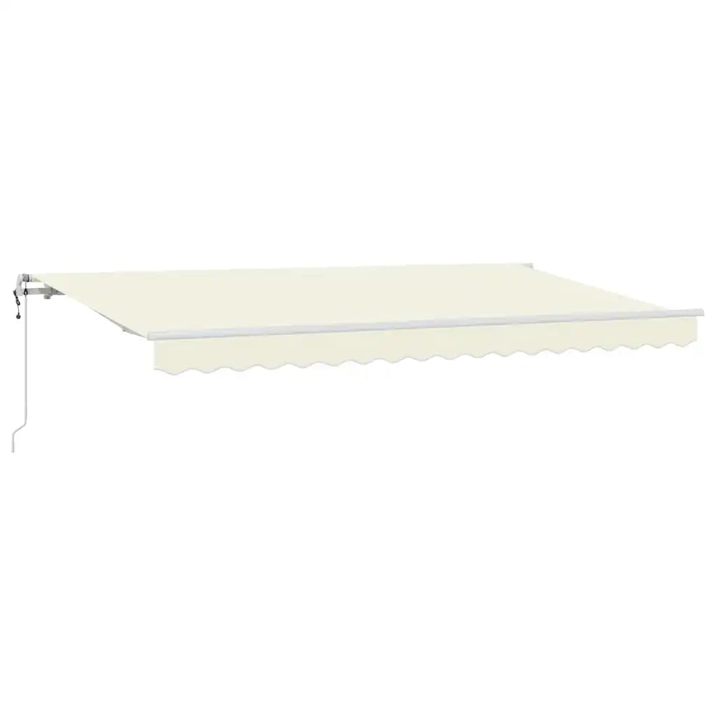 Tenda Retrattile Crema 350 x 200 cm Tessuto 3329629