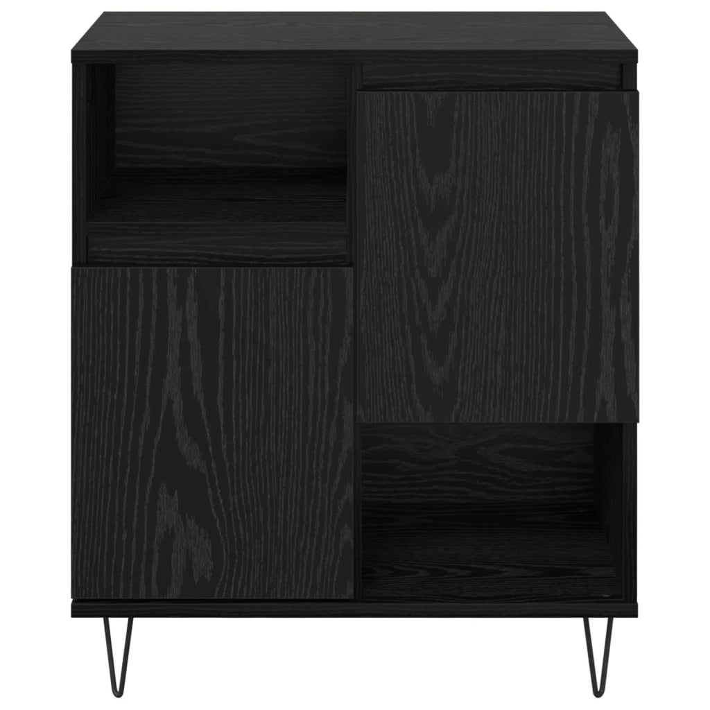 Credenza | Madia | Buffet da pranzo | Armadio da pranzo Rovere Nero 60 x 35 x 70 cm