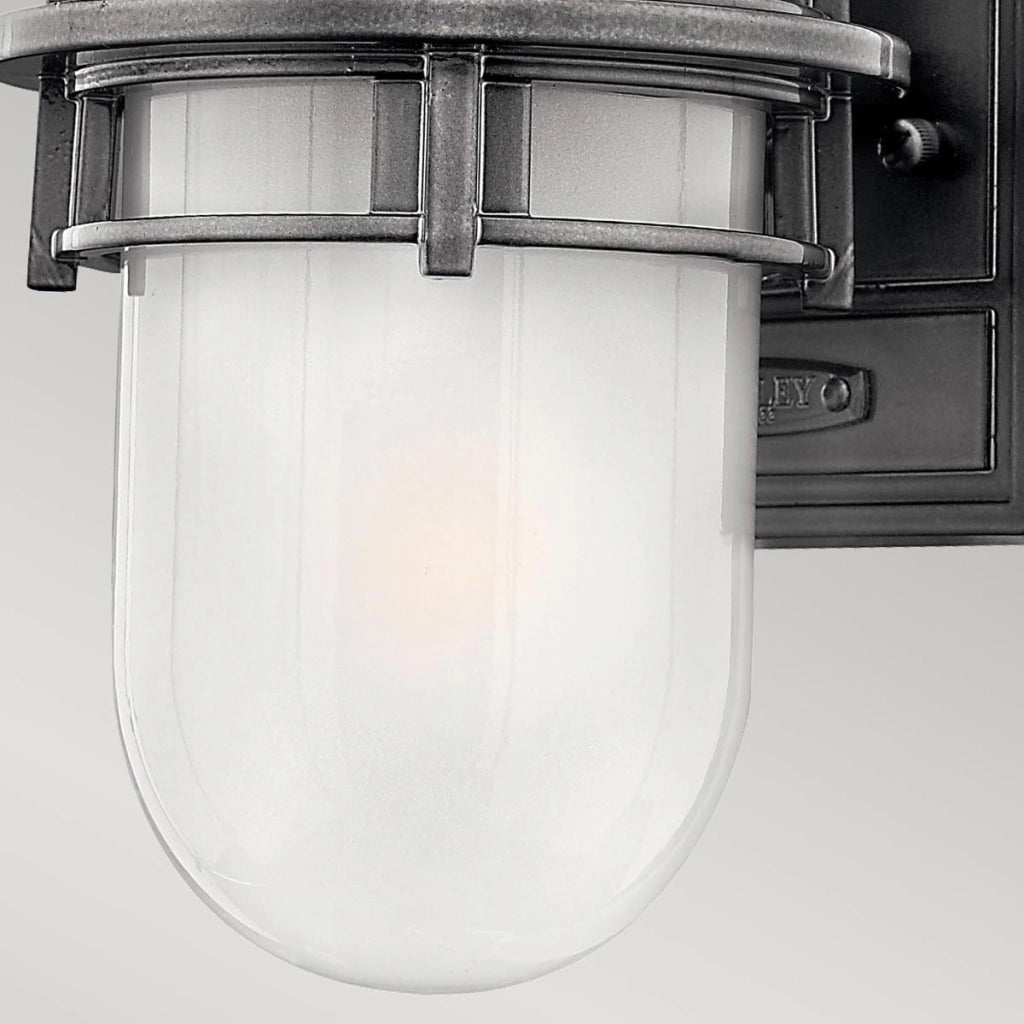 Applique da esterno grigia IP44 E27 60W Reef Hinkley