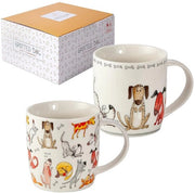 Set di Tazze in Ceramica - Sostenibile e Versatile - Set da 2 - Tazze in Cina di Alta Qualità