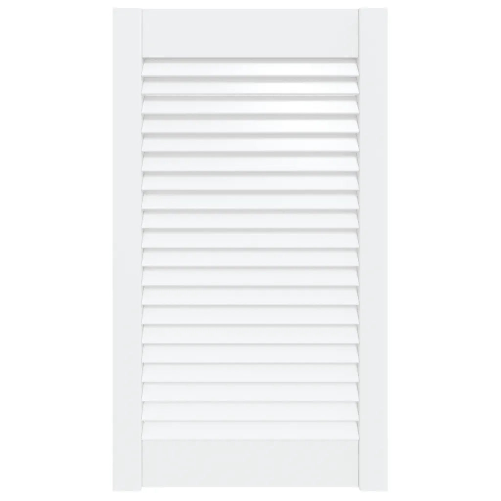 Anta con Design a Lamelle Bianca 69x39,4 cm in Legno di Pino CFW8258463
