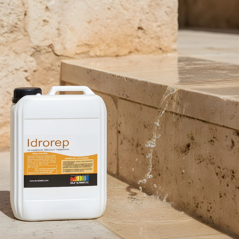 Idrorepellente siliconico trasparente per superfici in pietra e fibrocemento *** formato 5 lt, confezione 1