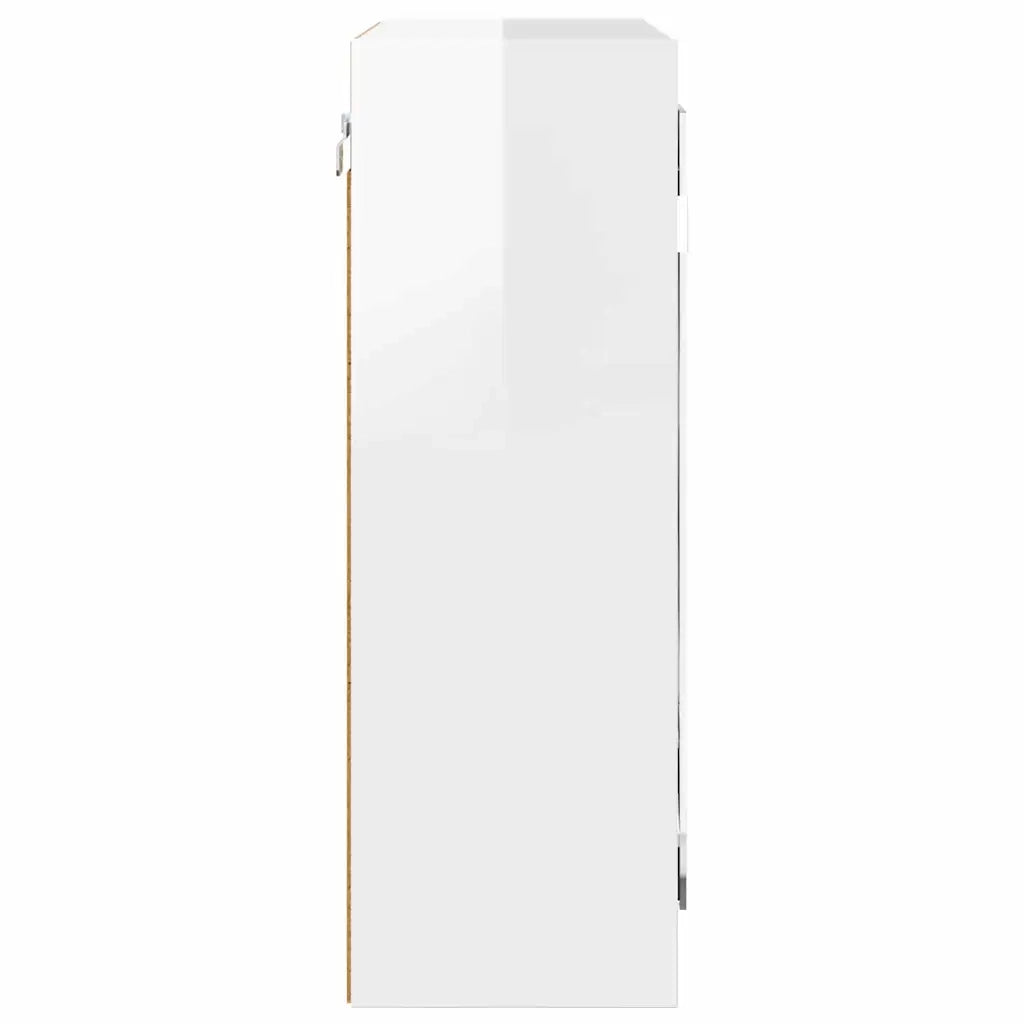 Mobiletto per specchio da bagno Bianco Lucido 60 x 20 x 60 cm 888781