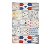 Tappeto Empire 100 in Lana e Cotone Avorio Multicolore