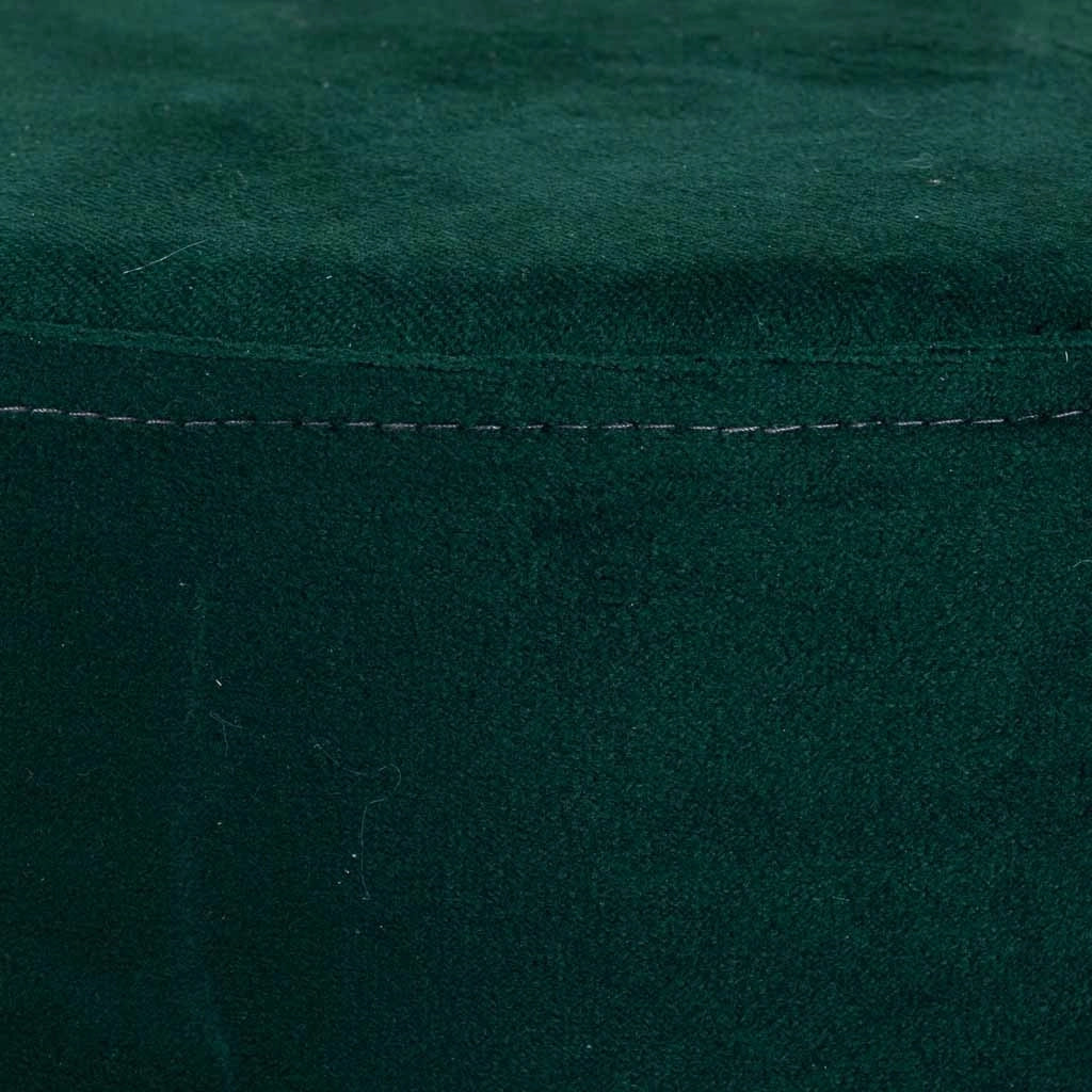Sgabello in legno rivestito verde 30x24h