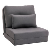 Divano letto con materasso ¨C zephmum ¨C Grigio scuro 60x80x56 cm