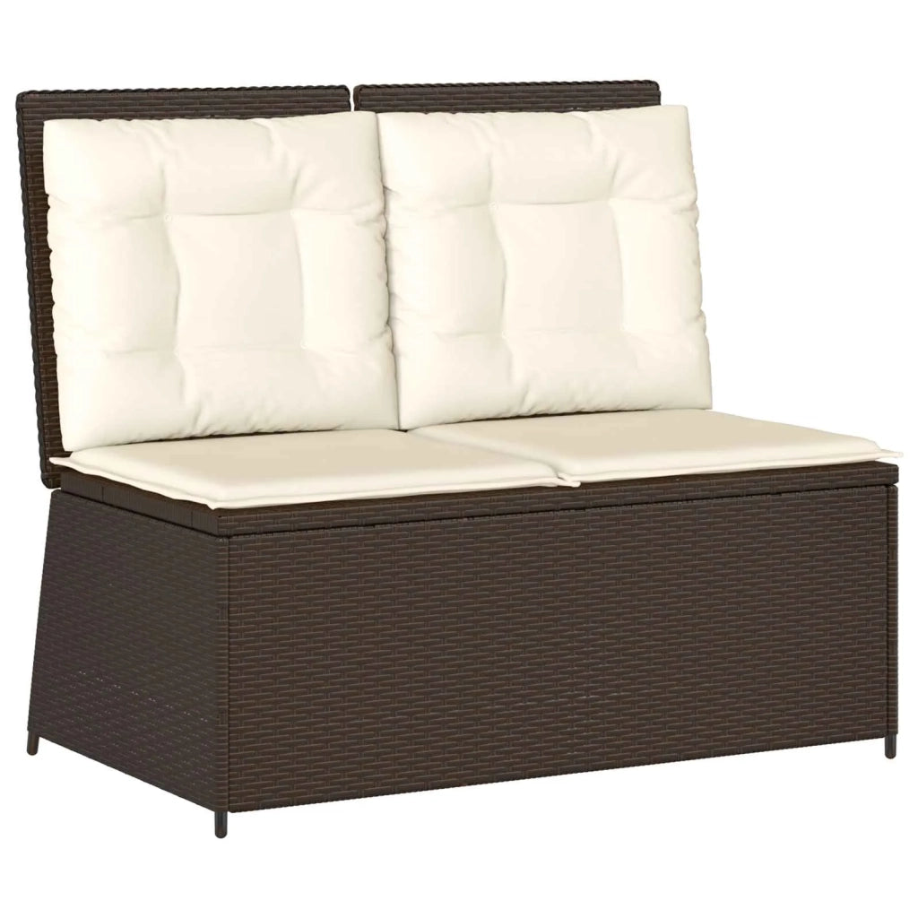 Panchina da Giardino | Panca da Giardino Marrone polyrattan