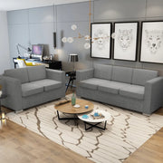 2 Pz Set di Divani in Stoffa Grigio Chiaro  cod mxl 16808