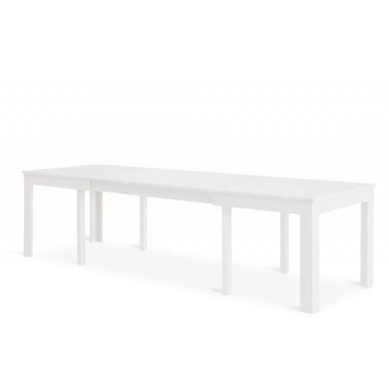 Tavolo moderno bianco frassino 160x90x76 allungabile (552) - Mobili 2G