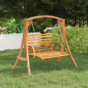 Altalena in Legno Ricurvo con Finitura in Teak 313934