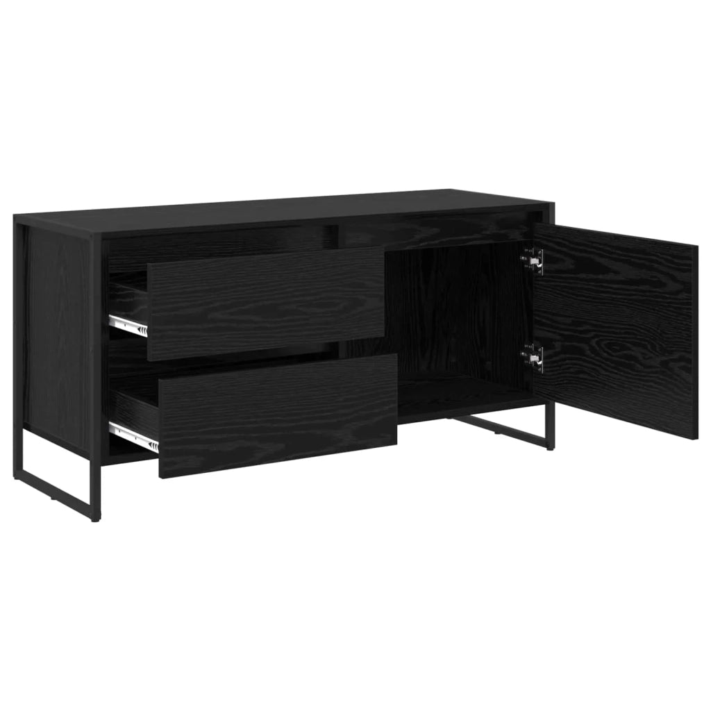 Mobile TV Rovere Nero 100 x 36 x 49.5 cm Legno multistrato 886618