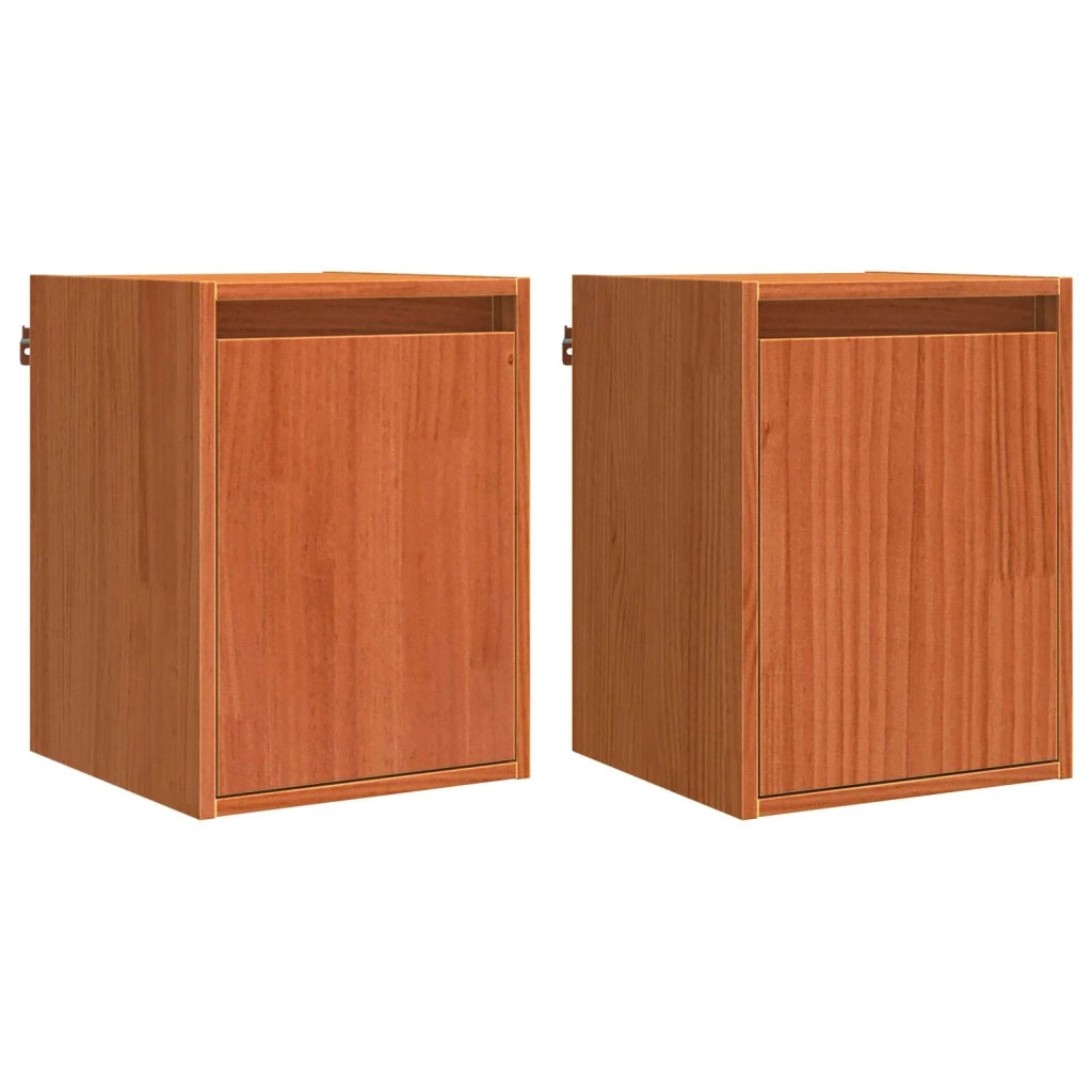 Armadietto a muro 2 pcs Marrone cerato 30 x 30 x 40 cm 869868