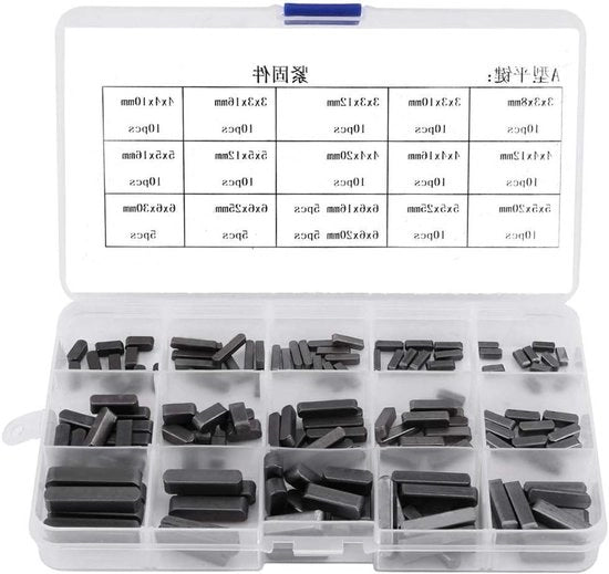 Set di 140 pezzi, 8 mm - 30 mm set di setole a spirale con maniglia parallela, kit di setole a spirale con setole di accoppiamento e chiavi di setola in plastica.