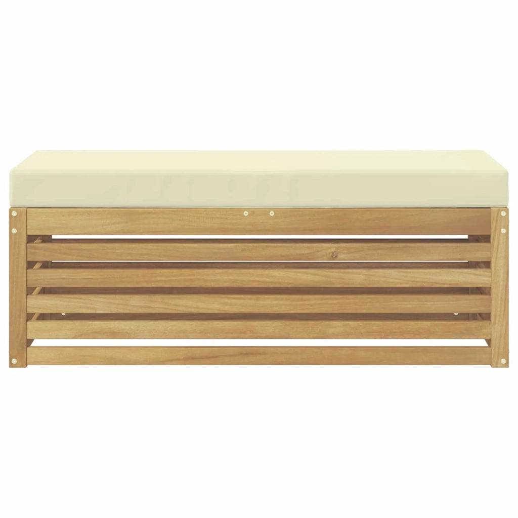Set di divani da esterno Bianco e Crema 115 x 43 x 45 cm 901692