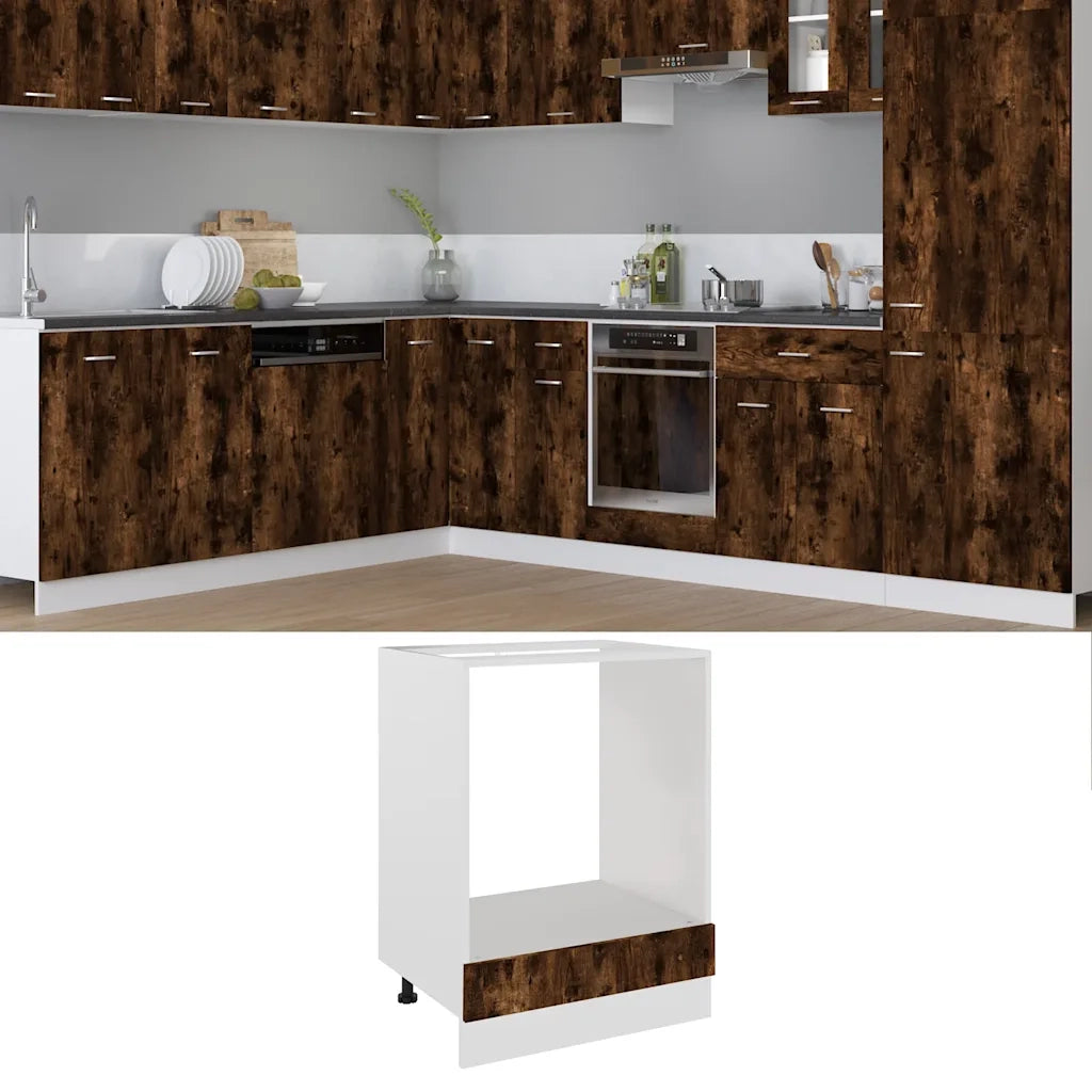 Pensile da cucina | Mobile da Forno ¡°Riga¡± Rovere Fumo 60x46x81,5 cm