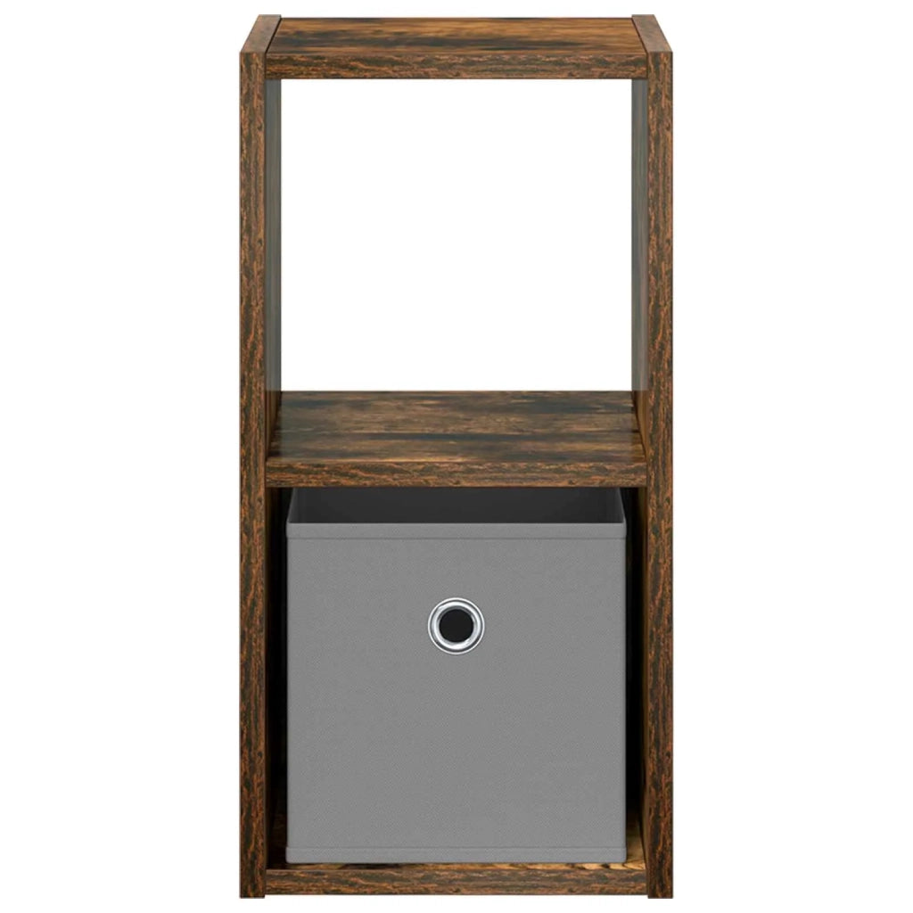 Comodino con cassetto 2 pcs Rovere fumé 25,5 x 22 x 49,5 cm 8000605