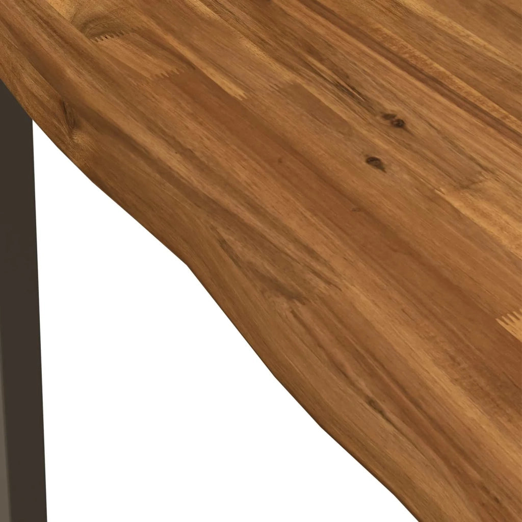 80 x 80 x 75 cm Legno di Acacia Massello Naturale e Caffè 937512