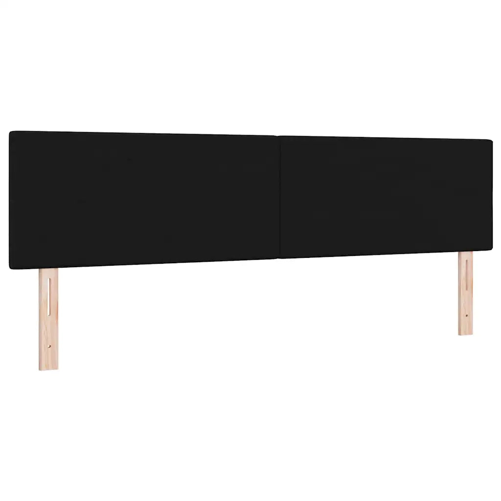 Testiera | Testata LED con strisce LED con Testiera | Testata Nero 180 cm Tessuto