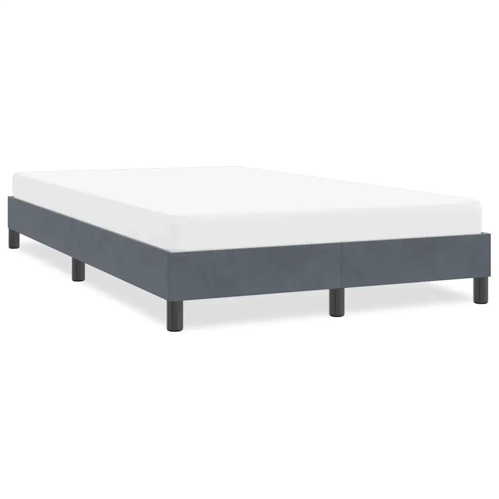 Giroletto senza Materasso Grigio Scuro 120x220 cm Velluto 4101398