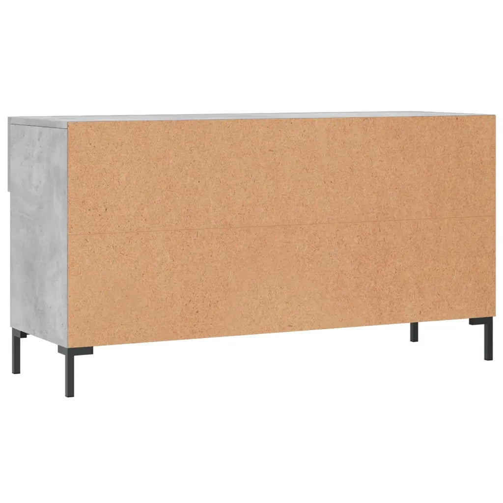 Panca Porta Scarpe | Scarpiera | Mobile per scarpe Grigio Cemento 102x35x55cm Legno Multistrato