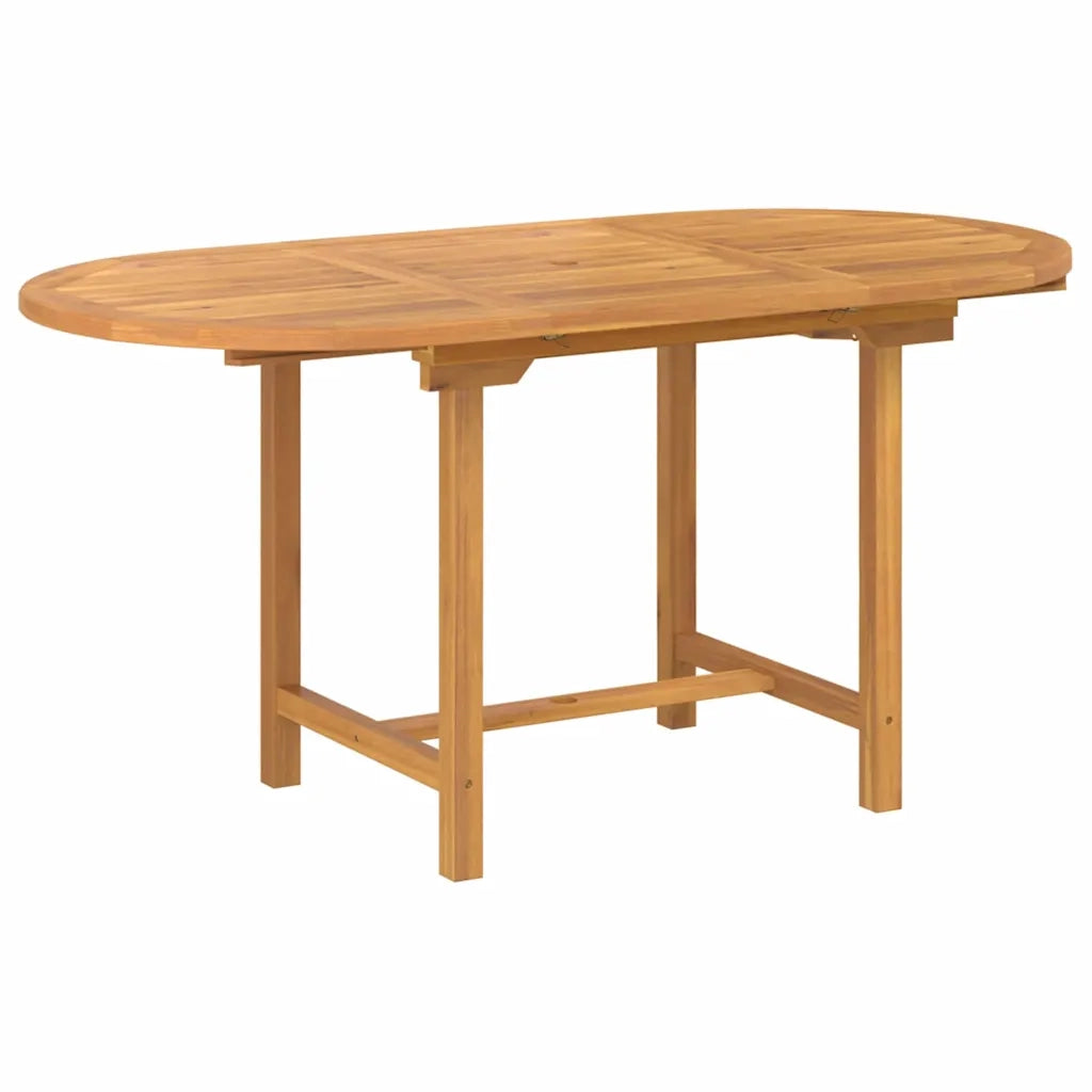 Set da Pranzo per Giardino 5 pcs Marrone Legno di teak solido