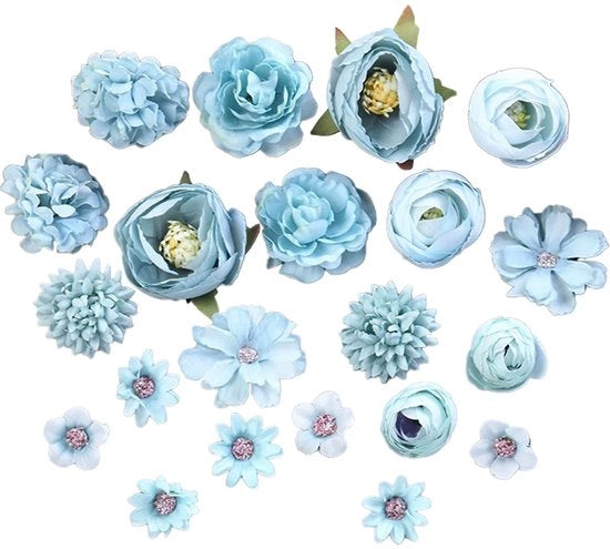 Set di 21 fiori decorativi d'arte - Ideale per matrimoni e decorazioni