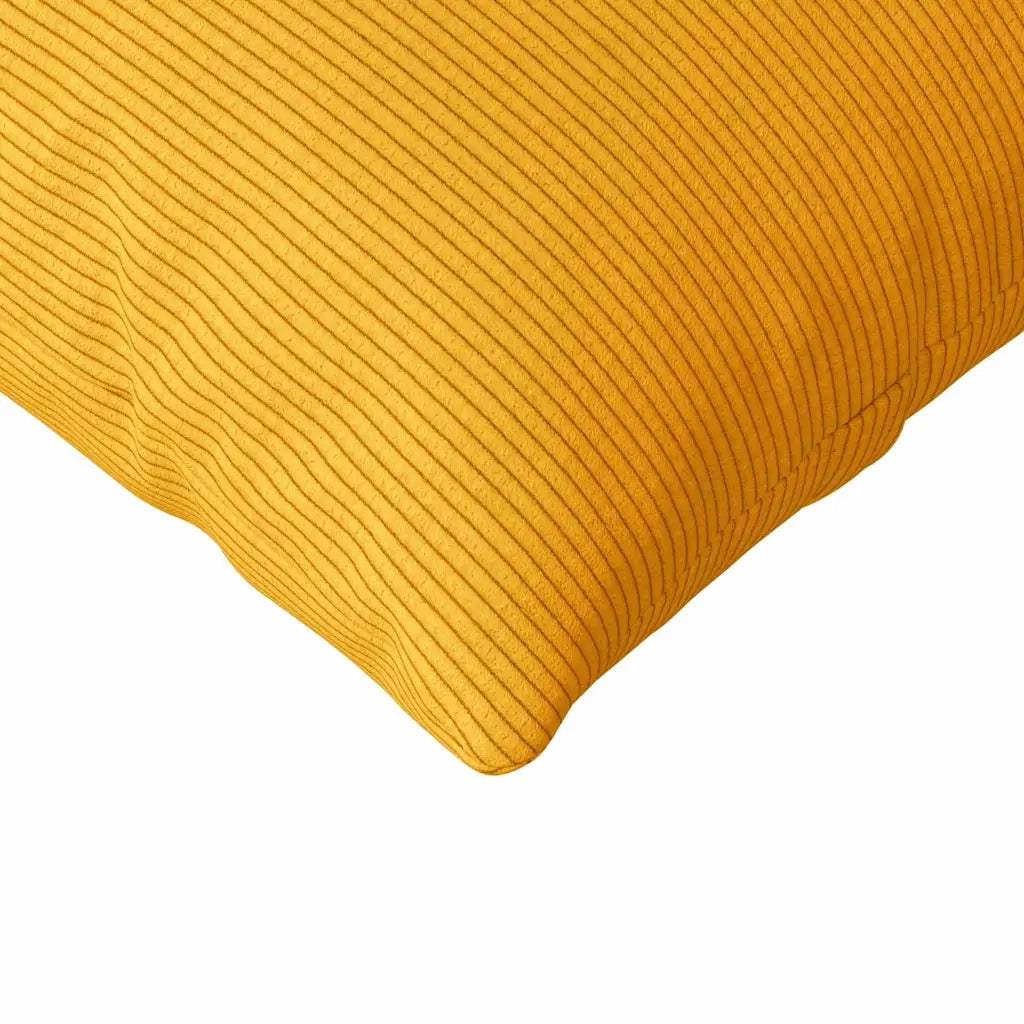 Cuscini da Divano 2 pz | Cuscini per sedie Giallo Chiaro 145 x 40 cm