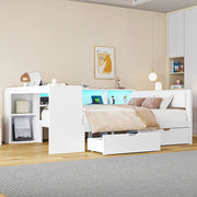 letto piattaforma in mdf e compensato bianco 140 x 200 cm
