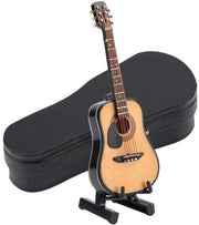 Decorazione per chitarra - Modello di chitarra in legno miniatura - Decorazione per soggiorno e camera da letto - 10 cm - Strumento musicale - Adatto per bambini - Decorazione.