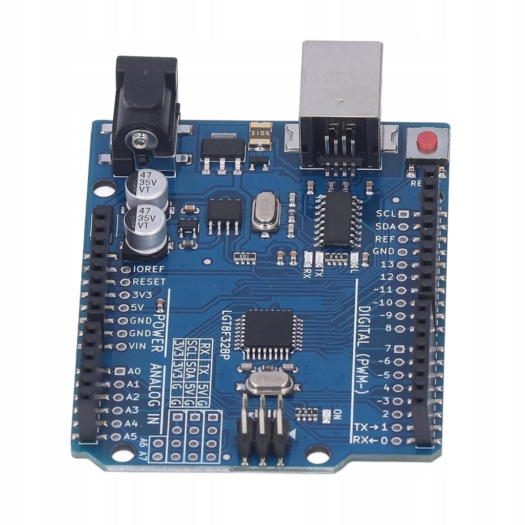 Modulo ACS A1 ATMEGA328 AVR per Arduino UNO R3 – Alta Qualità, Compatibile con Arduino | 7-12V, 5V, 32kB Flash