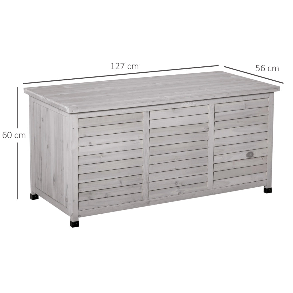 Casetta da giardino, ripostiglio per attrezzi, armadietto portaoggetti, resistente all'acqua, in legno di abete, durevole, di grande capacit¨¤, 127 x