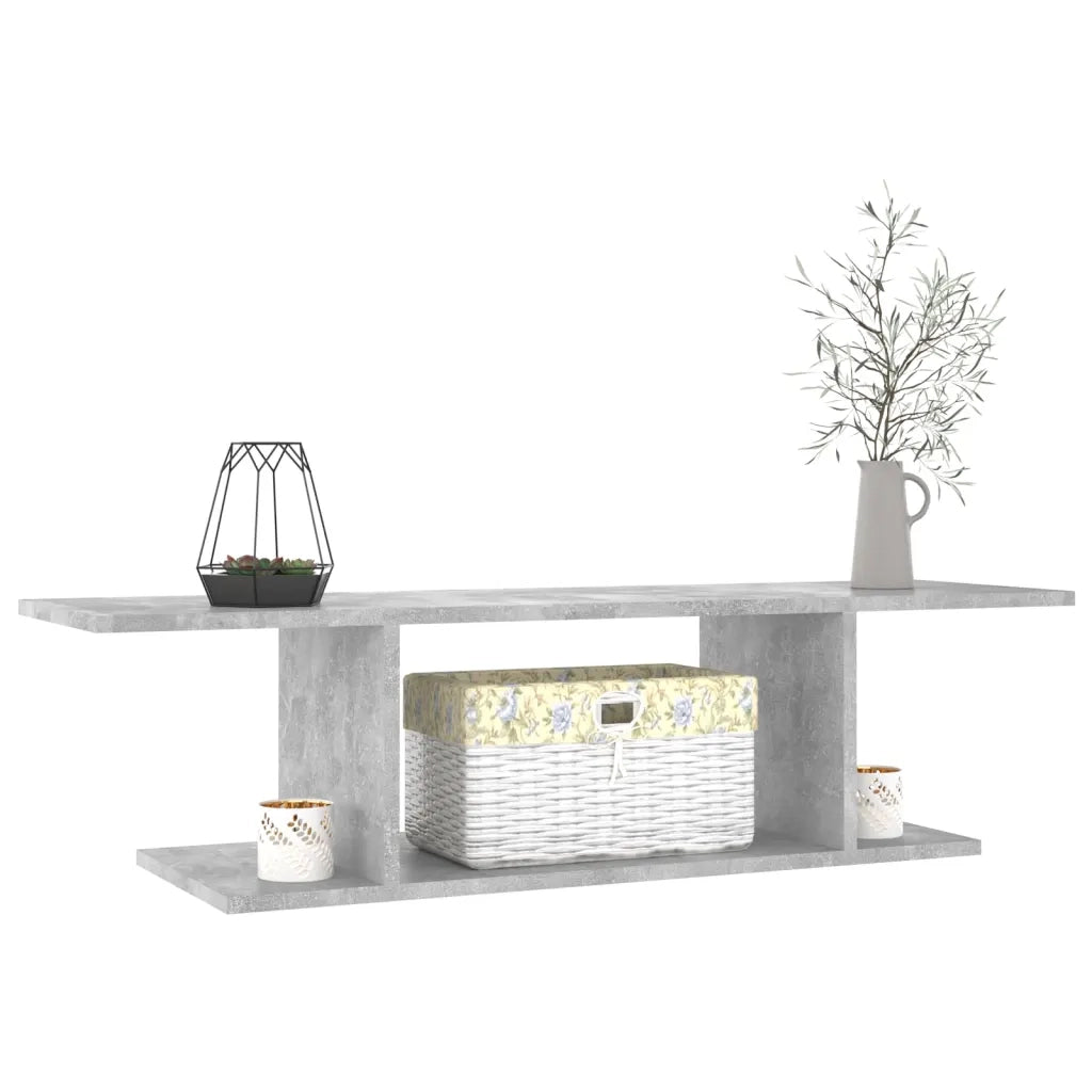 Mobile TV a Parete | Armadietto TV | Mobile Porta TV Grigio Cemento 103x30x26,5 cm